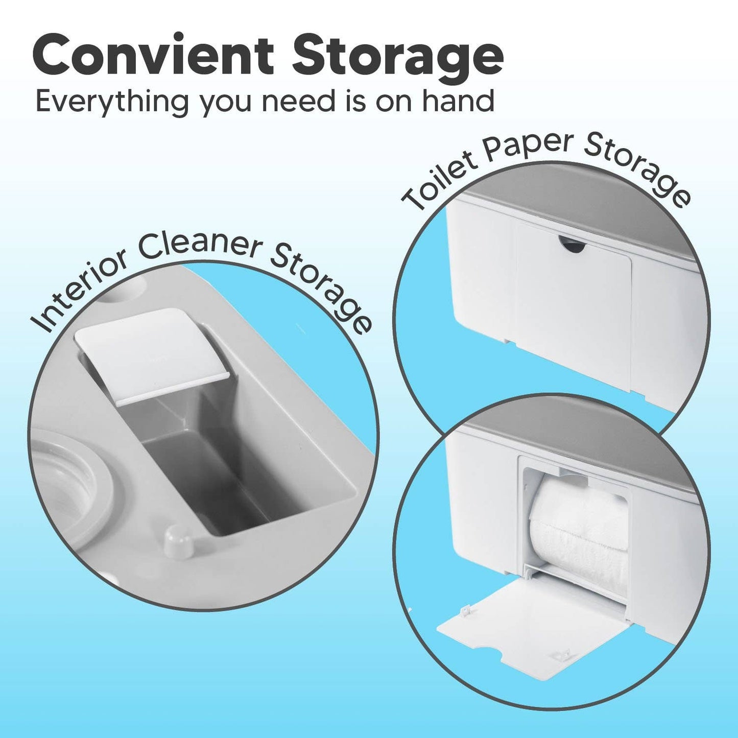 Portable Travel Toilet-Designed for Camping, RV, Boating Con