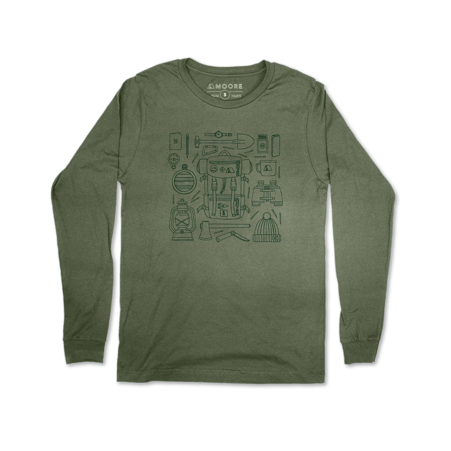 Forestry Gear Long Sleeve Tee-Military