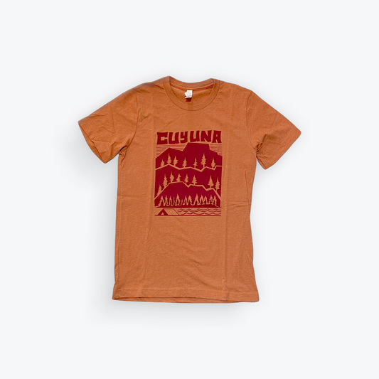 Cuyuna Outfitters Men’s Mountain Tee - Orange