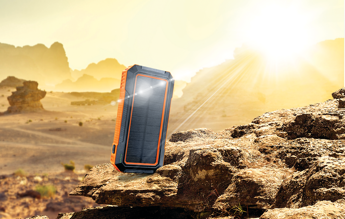 Celltronix MCX 12,000 mAh Solar & Cable Portable Charger