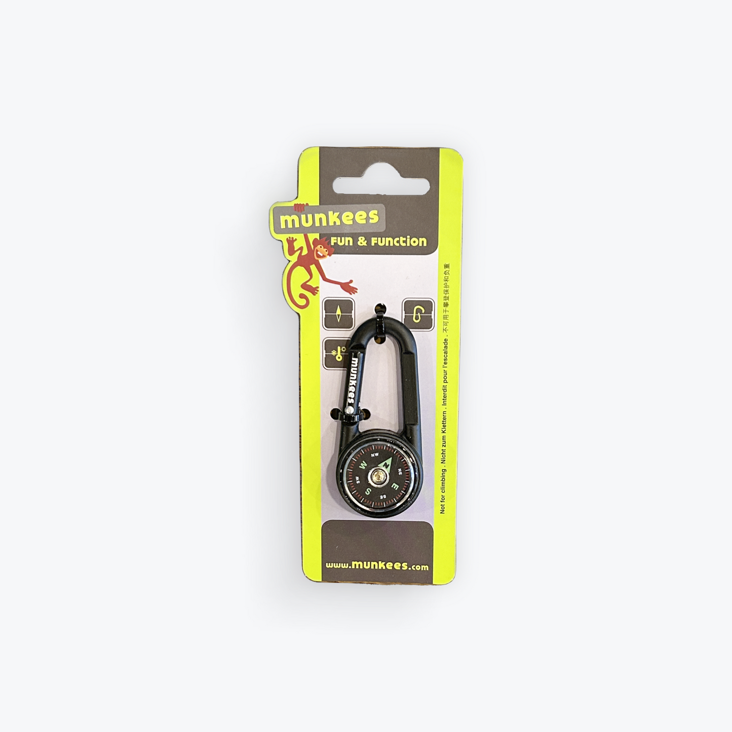 Munkees Carabiner Compass w/ Thermometer