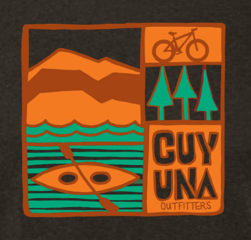 Cuyuna Outfitters - Bike+ Paddle Adult Sized Tee Shirt