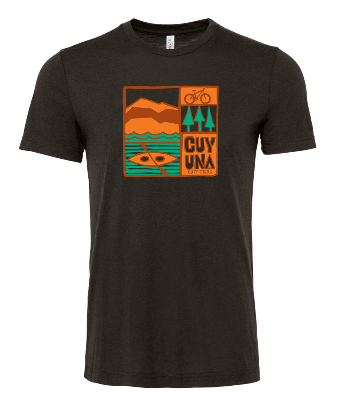 Cuyuna Outfitters - Bike+ Paddle Adult Sized Tee Shirt