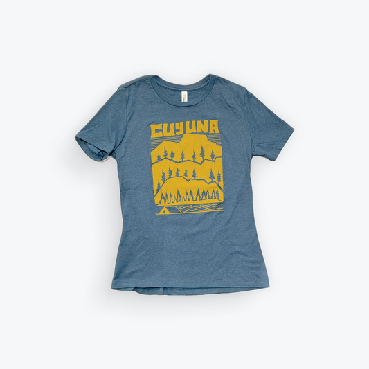 Cuyuna Outfitters Women’s Mountain Tee - Blue