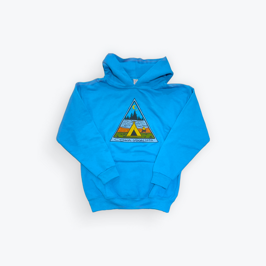 Cuyuna Outfitters Kids’ Hoodie - Tent Design