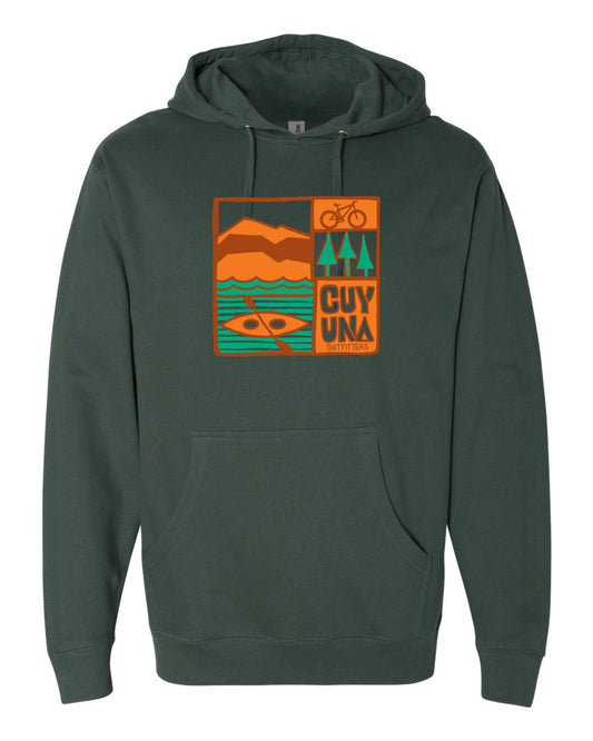 Cuyuna Outfitters Paddle + Bike Pull over Hoodie