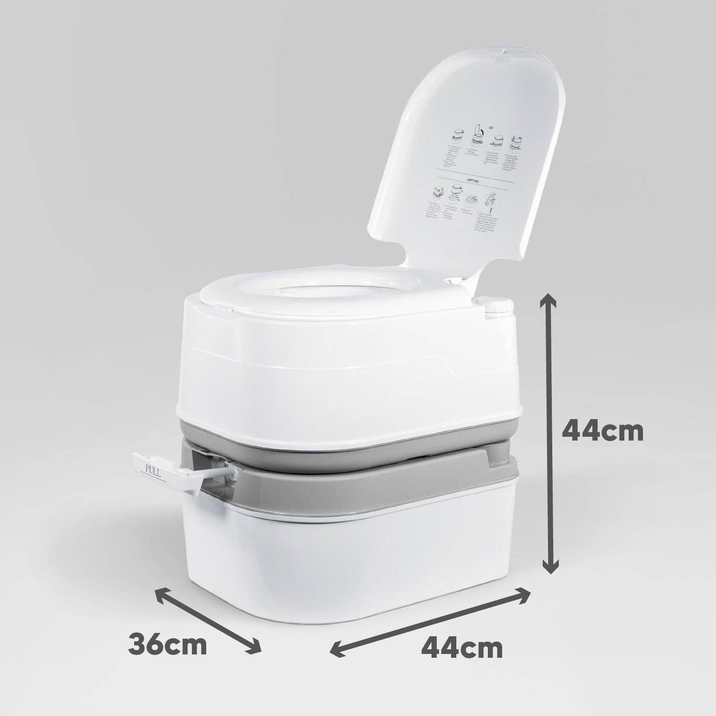 Portable Travel Toilet-Designed for Camping, RV, Boating Con