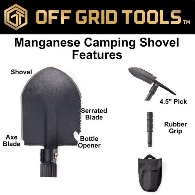 Manganese Camping Shovel - Off Grid Tools