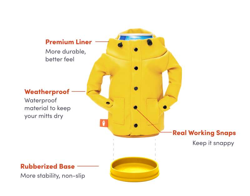 The Raincoat - Insulated Can & Bottle Cooler - Olive Green