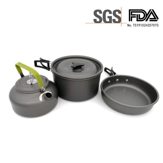 Ultra-light Aluminum Alloy Camping Cookware Utensils Outdoor Cooking Teapot-0