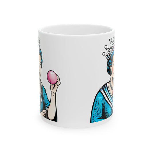 If I Had Two I’d be King: Queen Ceramic Mug — Vintage Royalty Coffee Cup (11oz, 15oz)