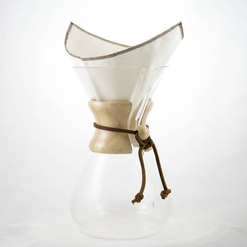 Reusable Organic Coffee Filters - Chemex® Style 6-13 cup