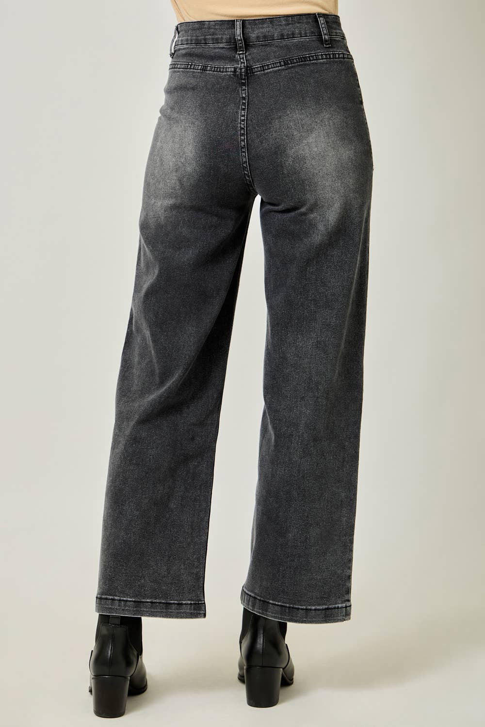 61163 Washed Denim Trousers