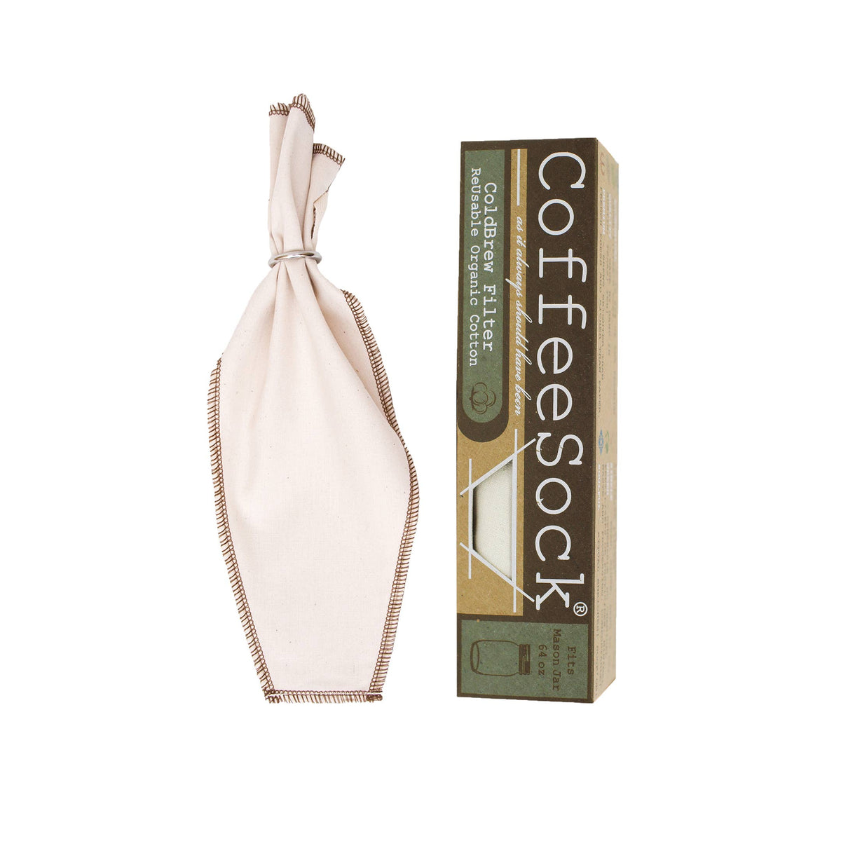 Reusable Organic Cotton ColdBrew Coffee Filters 64
