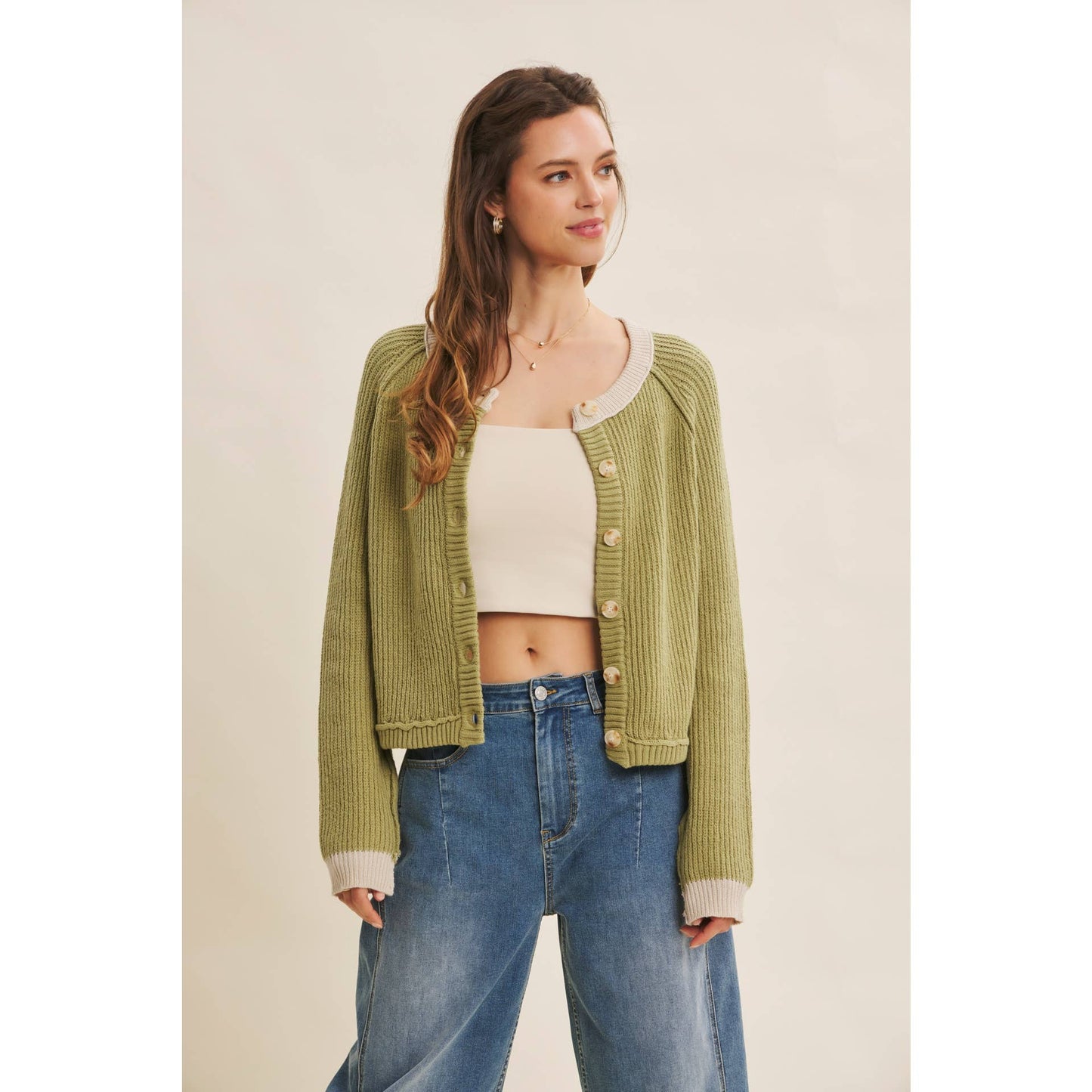 GO-TO LAYER FOR EVERYTHING SOFT CHUNKY BUTTON-DOWN CARDIGAN