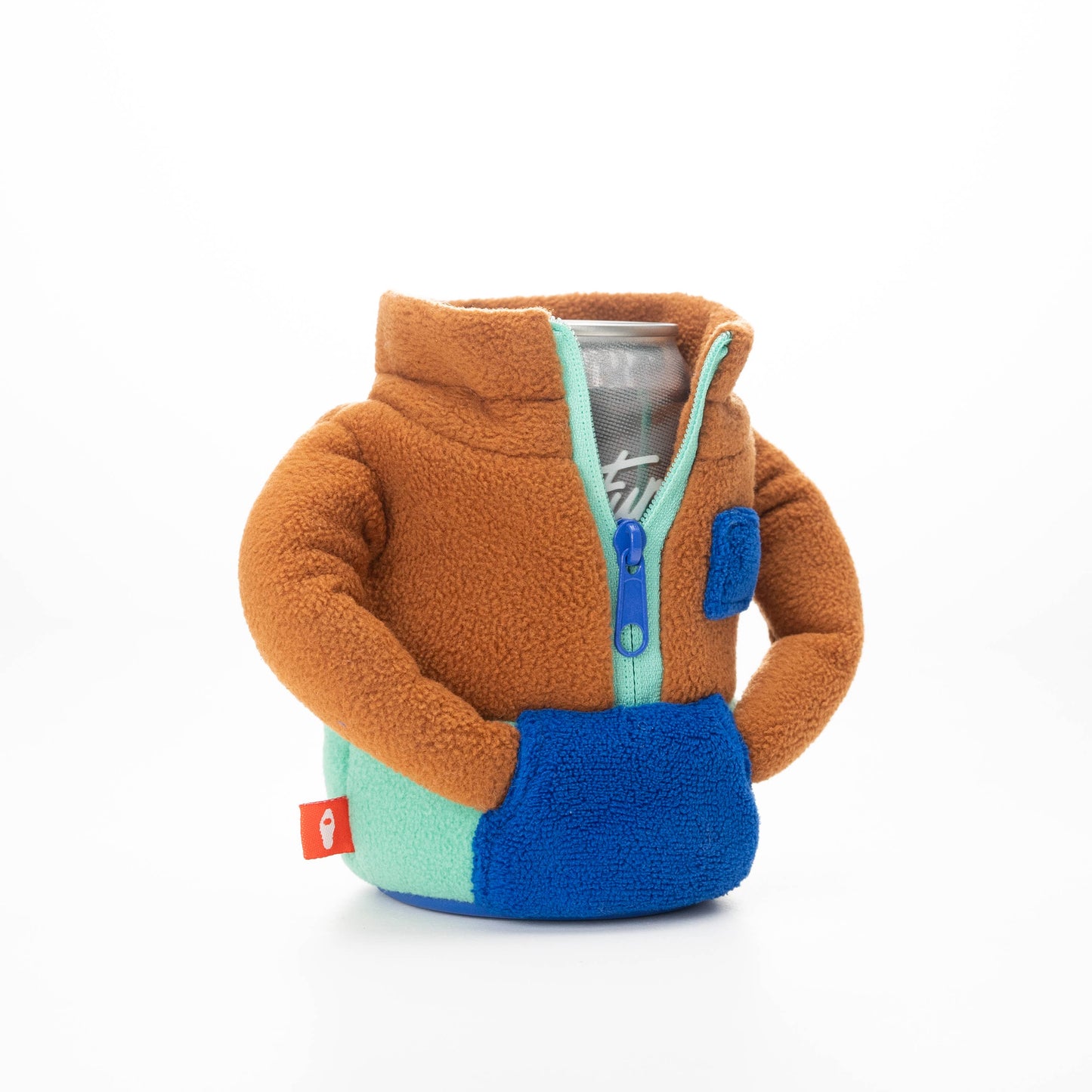 The Fleece - Insulated 12 oz Can Cooler - Honey Brown