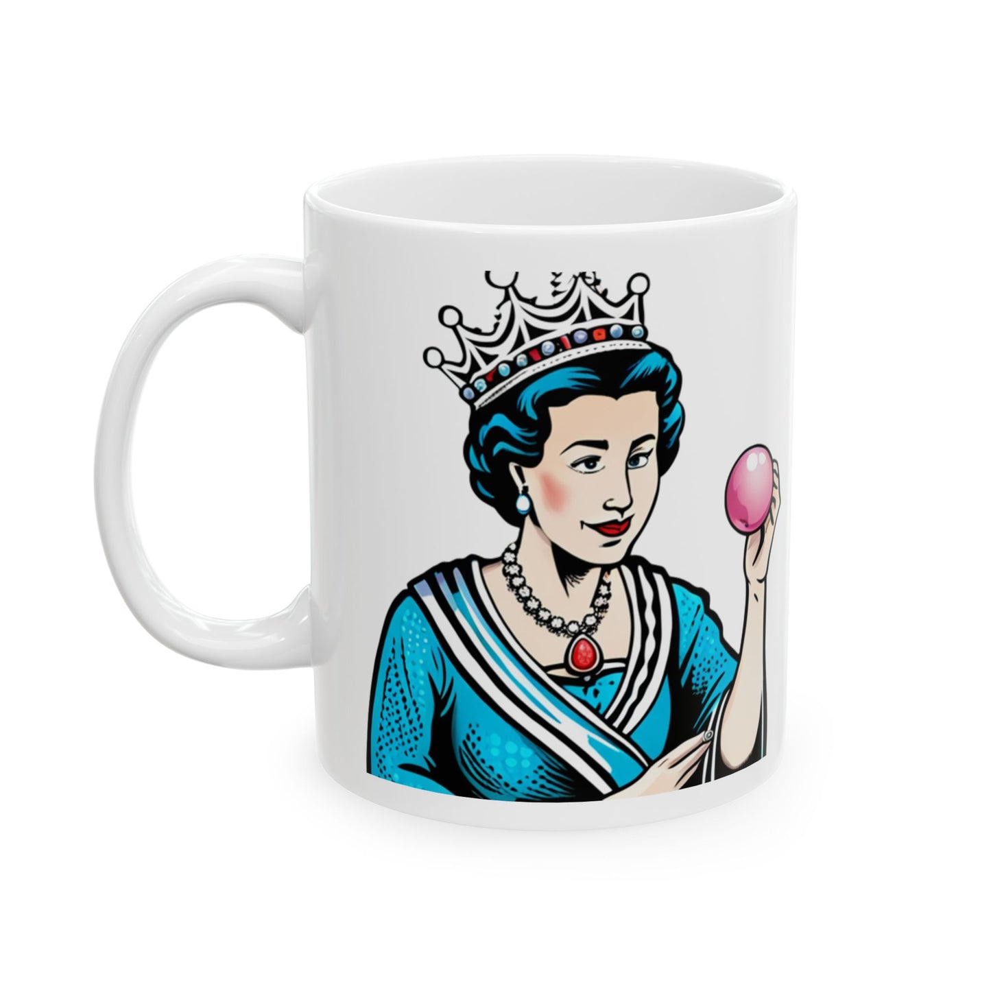 If I Had Two I’d be King: Queen Ceramic Mug — Vintage Royalty Coffee Cup (11oz, 15oz)