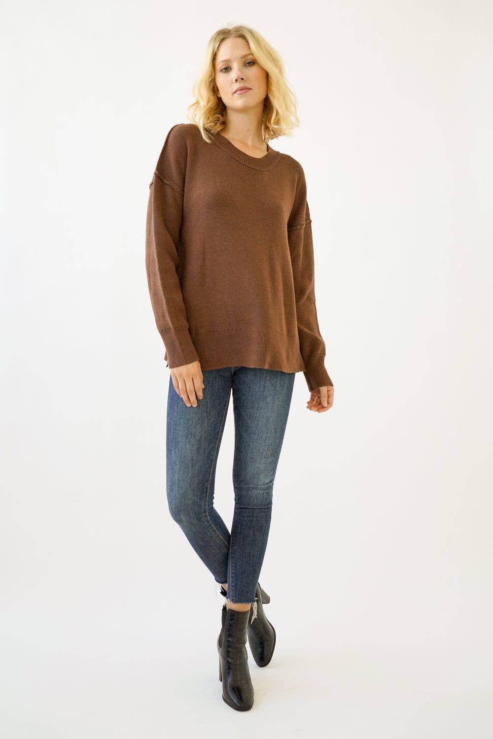 19487 Ribbed Sweater