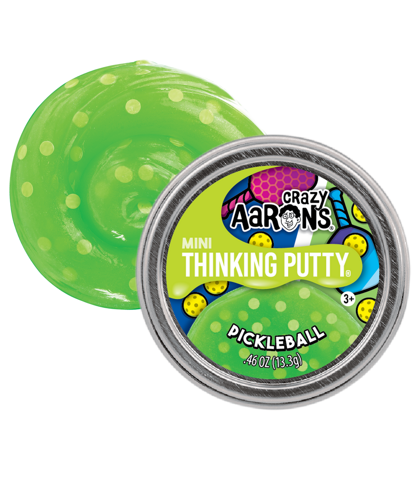 Mini Pickleball - 2" Thinking Putty Tin
