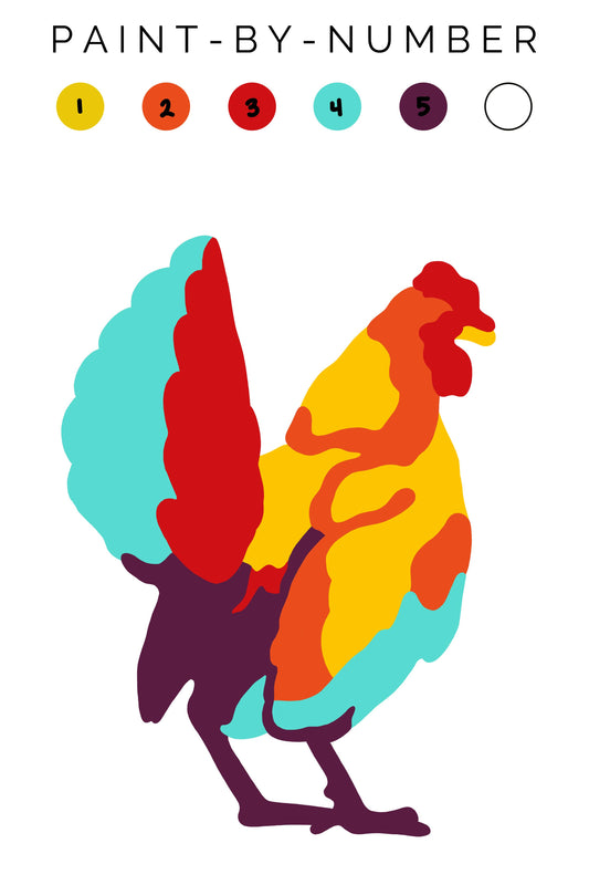 Hen Paint-By-Number