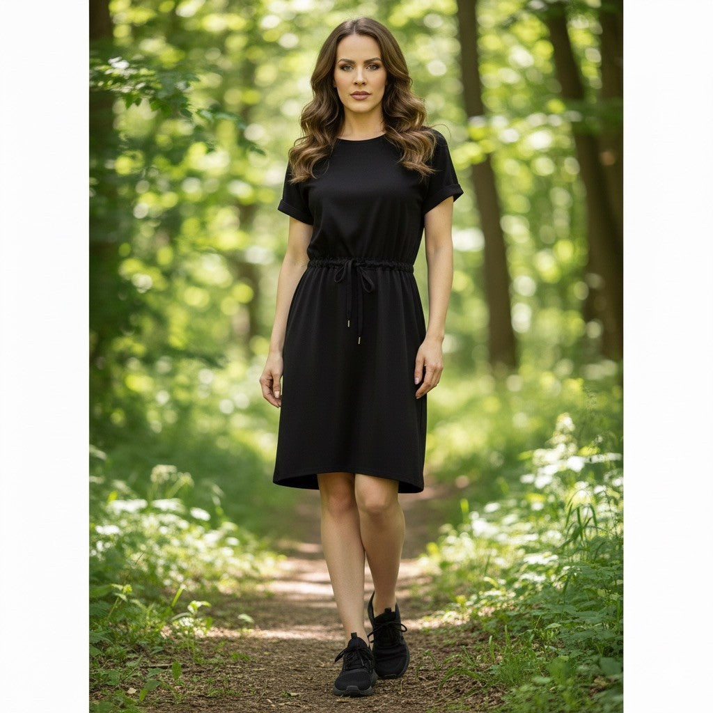 THE NORTH FACE Never Stop Wearing DRESS Size XXL Short Sleeve Black UPF 50 NEW