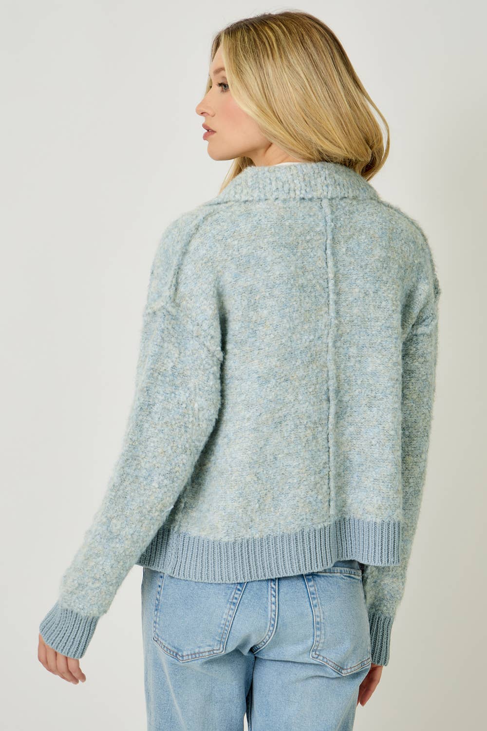 61176 Zip-Up Sweater Jacket