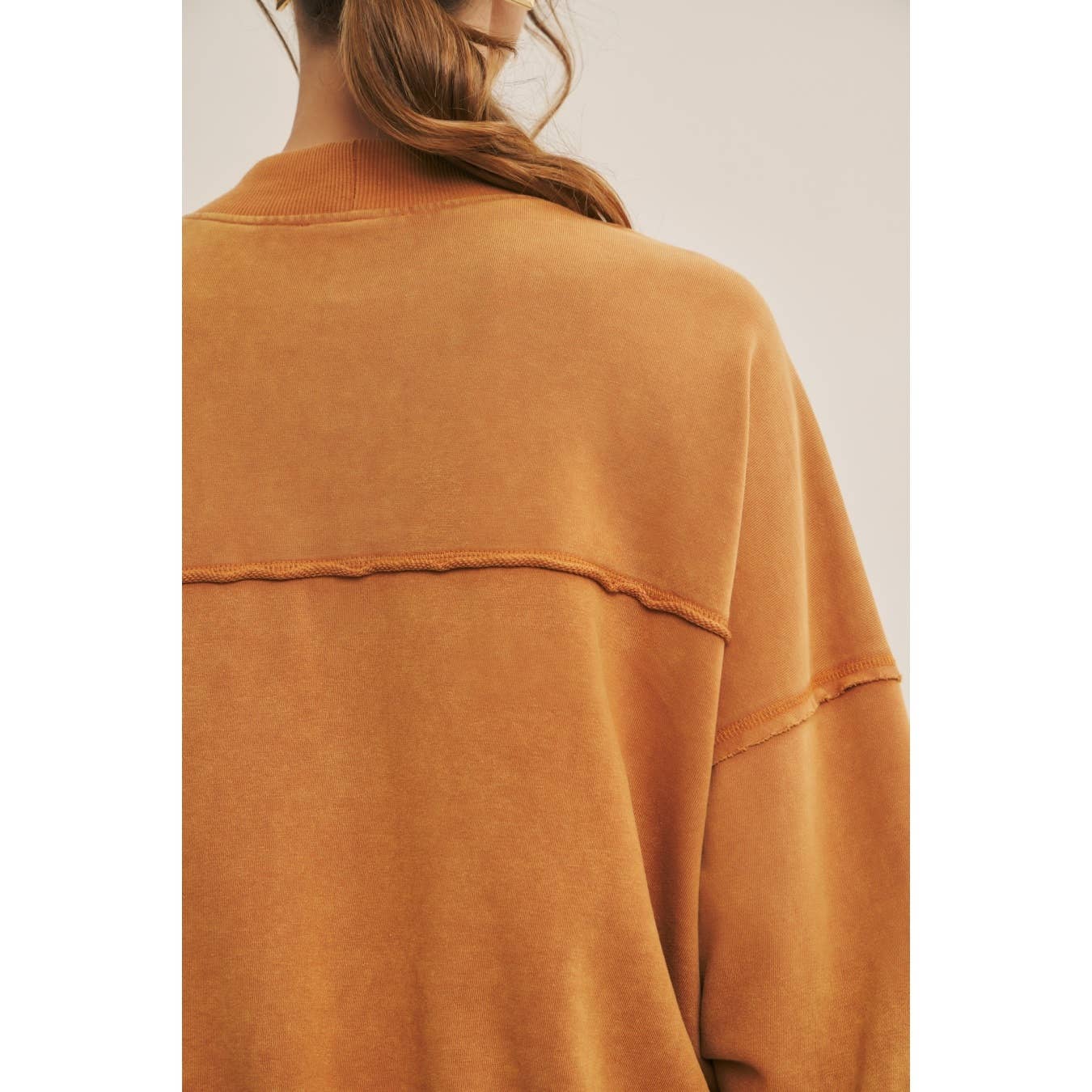 COZY FAVORITE MINERAL-WASHED FRENCH TERRY CARDIGAN