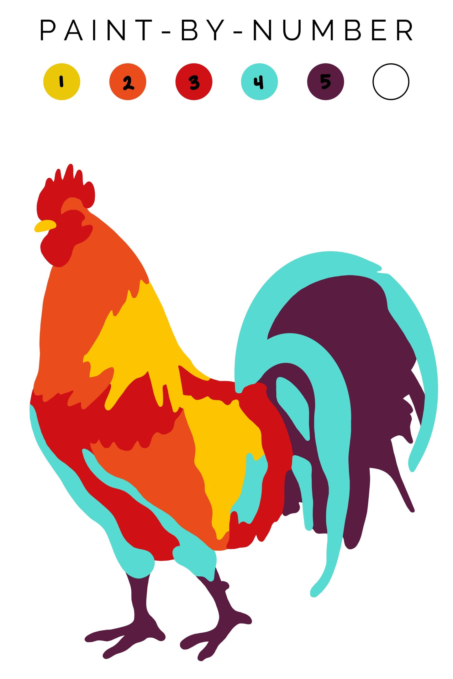 Rooster Paint-By-Number