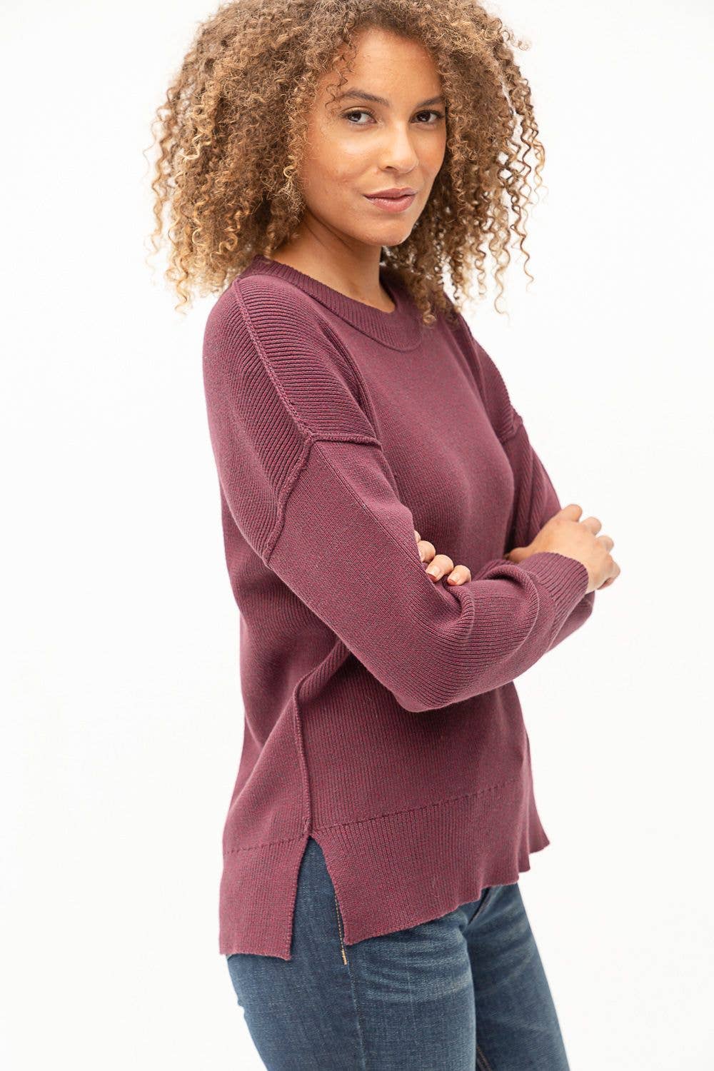 19487 Ribbed Sweater