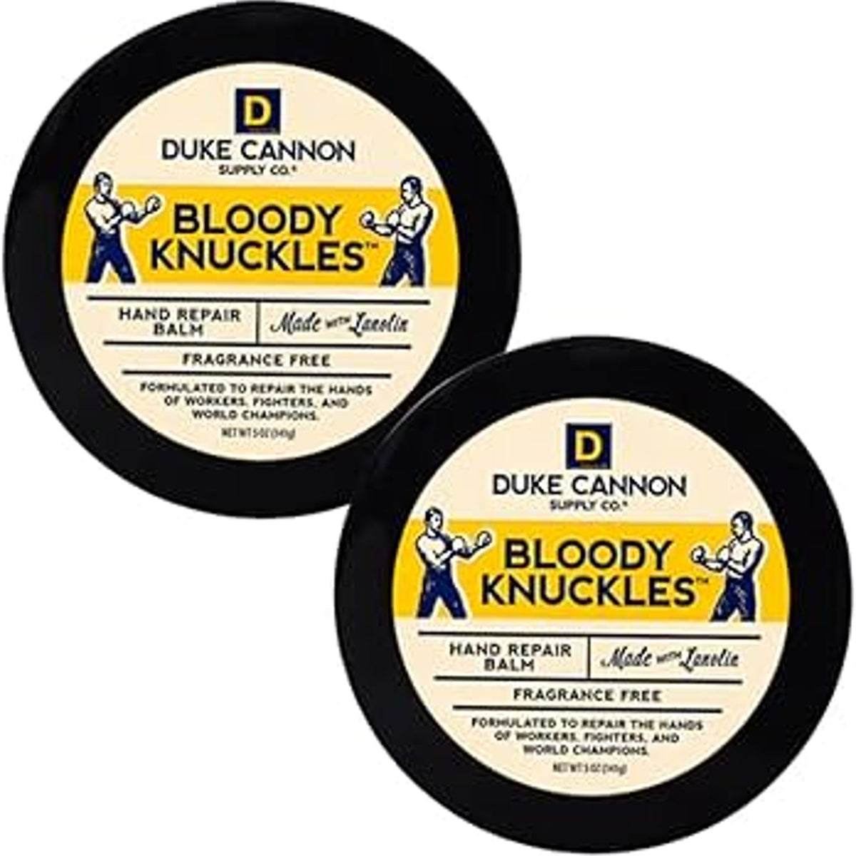 Duke Cannon Bloody Knuckles Hand Repair Balm, Unscented, 5 Oz