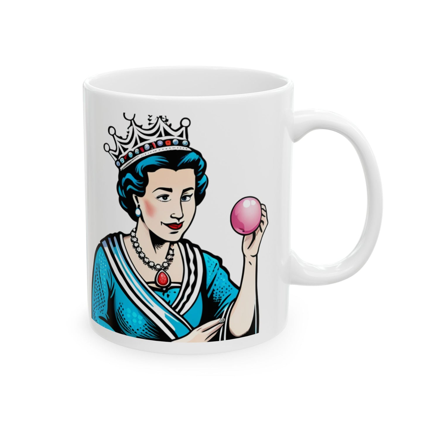 If I Had Two I’d be King: Queen Ceramic Mug — Vintage Royalty Coffee Cup (11oz, 15oz)