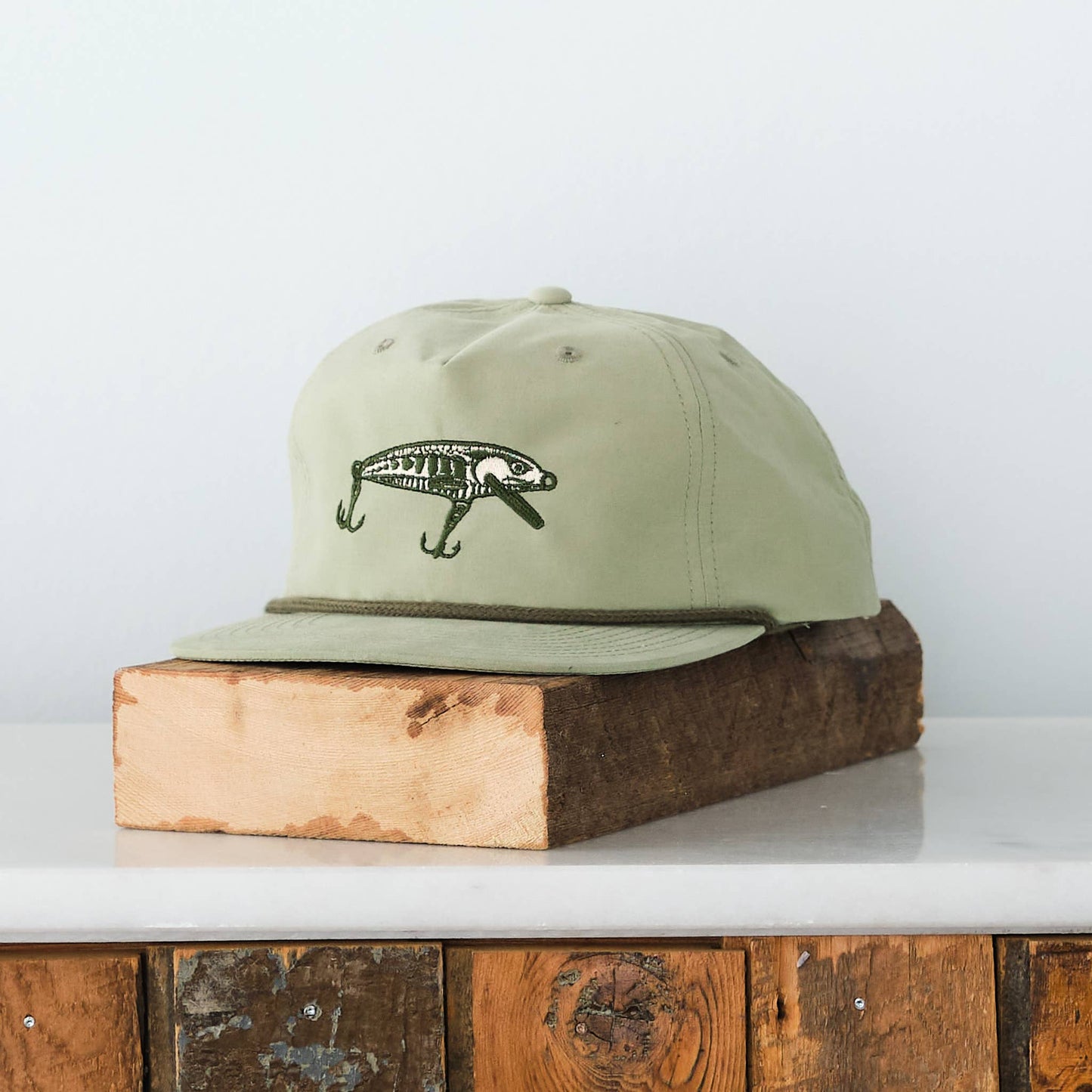 Fishing Lure Embroidered Snap back cap