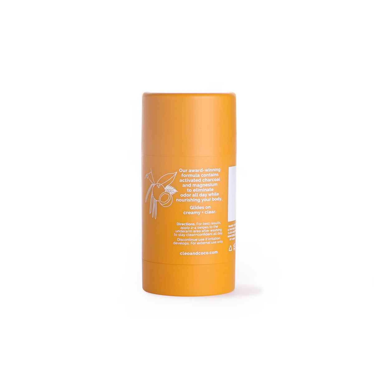 Charcoal Deodorant, Cocoa Beach, Vanillla Coconut