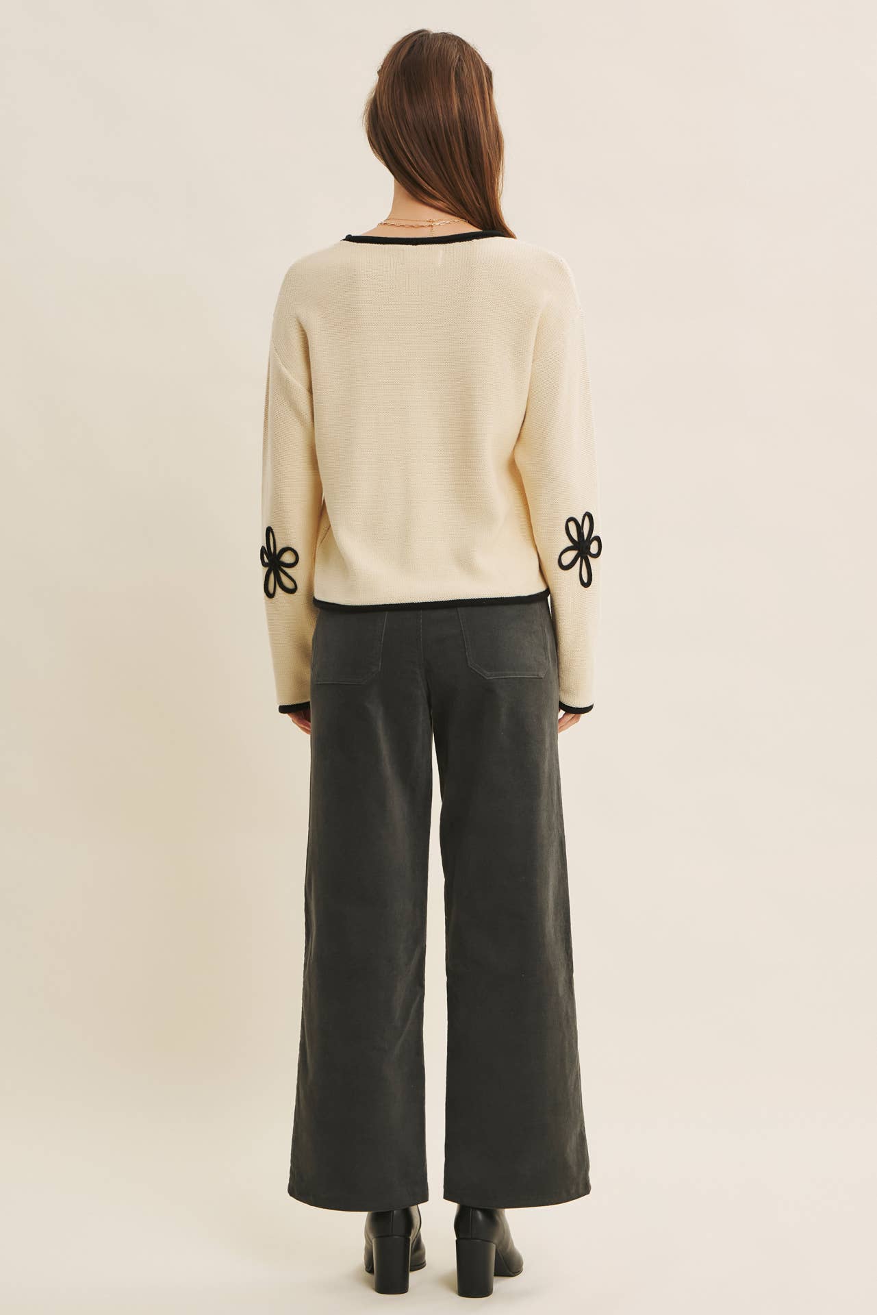 ESSENTIAL COZY CHIC CORDUROY WIDE-LEG PANTS