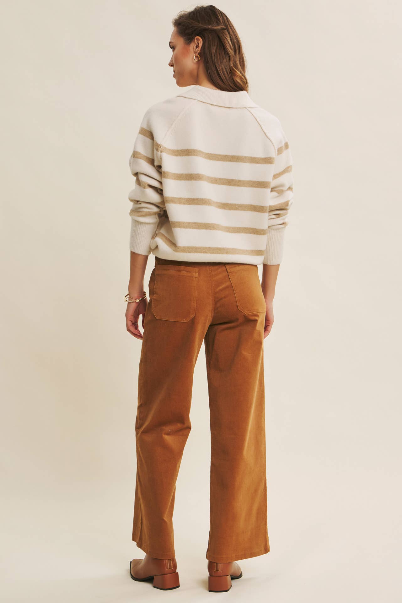 ESSENTIAL COZY CHIC CORDUROY WIDE-LEG PANTS