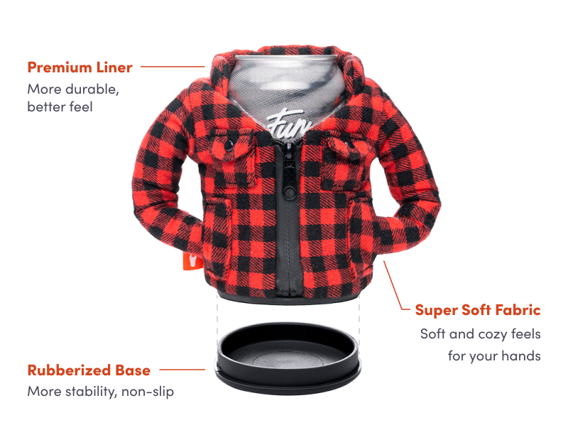 The Lumberjack - Insulated 12 oz Can Cooler - Taco Tan