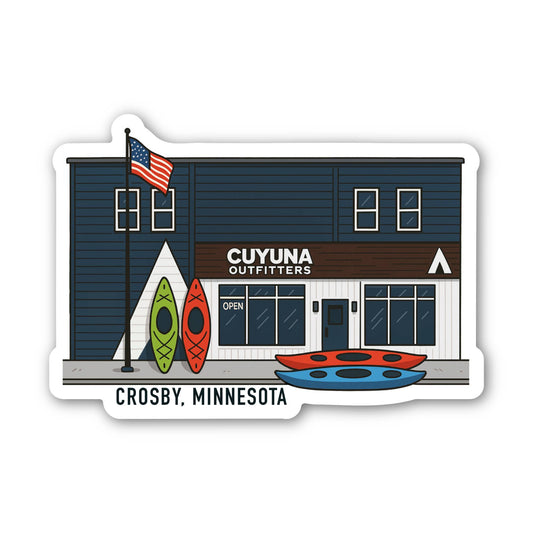 Custom Cuyuna Outfitters Shop Sticker