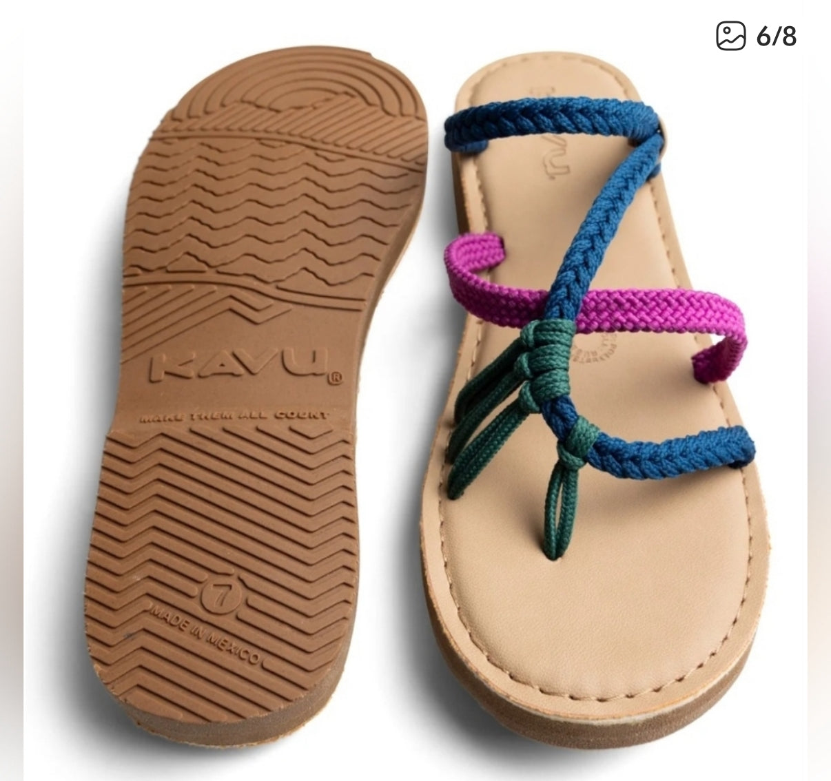 Kavu Woman’s Horizon Play Block Flip Flop Sandals