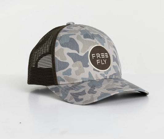 Free Fly Youth Camo Trucker Hat