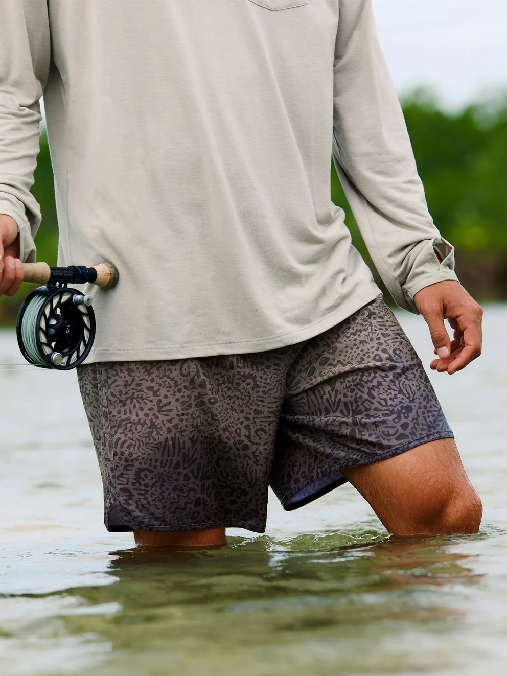 Free Fly Men’s Reverb Shorts - Drifter Print fatigue
