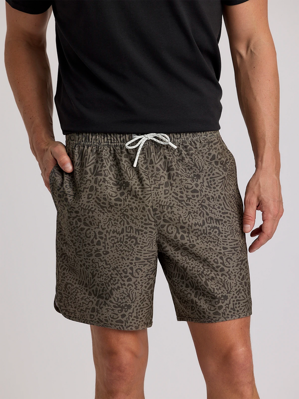 Free Fly Men’s Reverb Shorts - Drifter Print fatigue