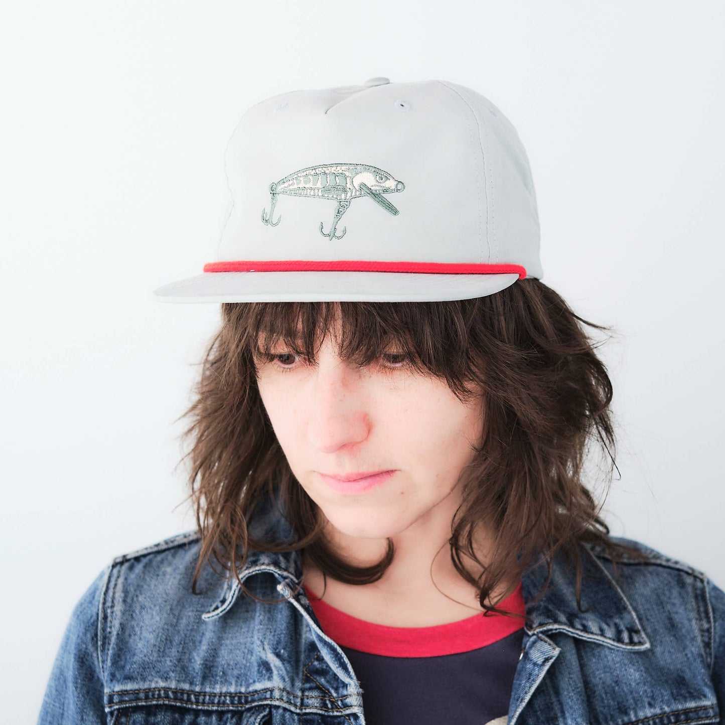 Fishing Lure Embroidered Snap back cap