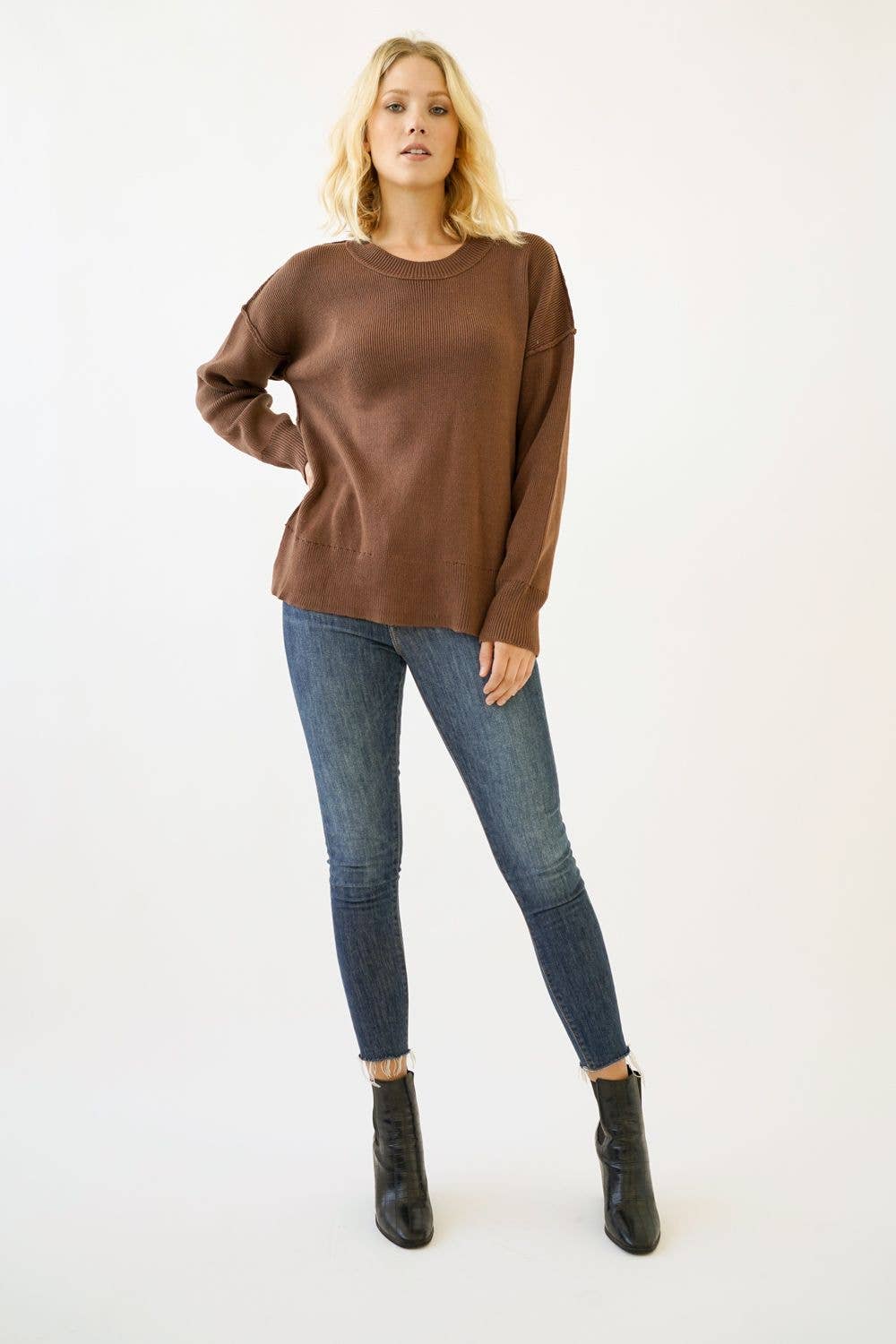 19487 Ribbed Sweater