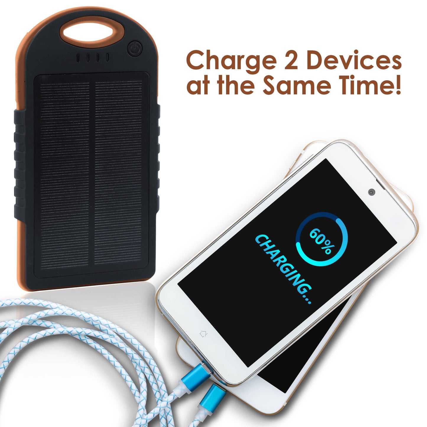 Celltronix MCX 12,000 mAh Solar & Cable Portable Charger