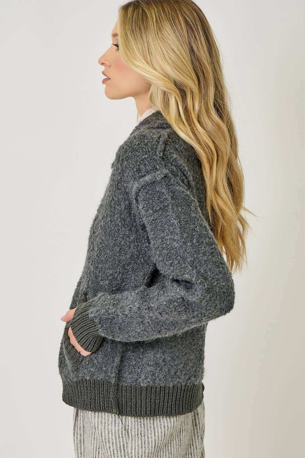 61176 Zip-Up Sweater Jacket