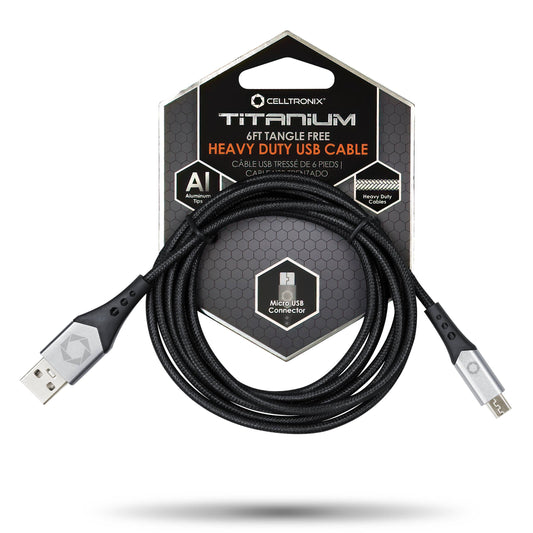 *Celltronix Titanium 6' Fast Charging Micro USB Cable