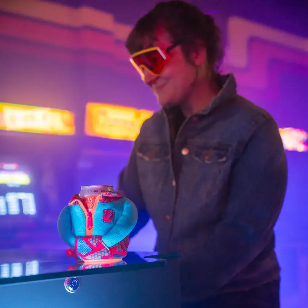 The Fleece - Insulated 12 oz Can Cooler - Honey Brown