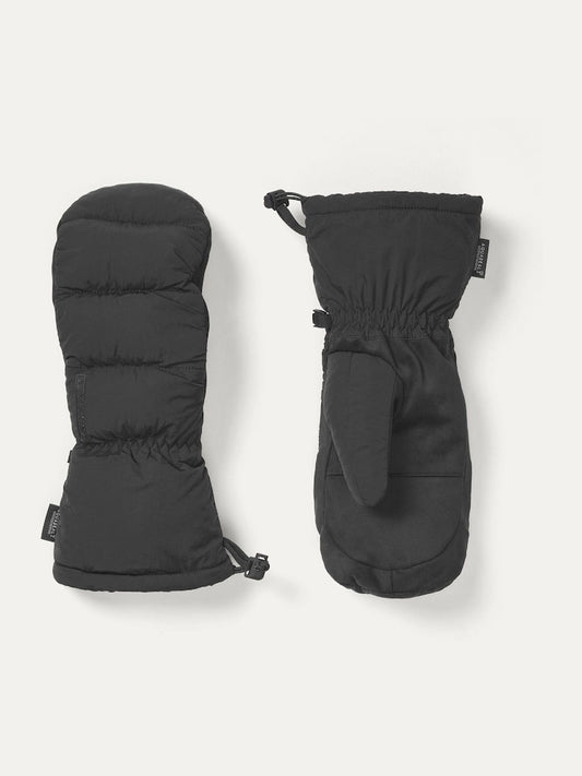 Pair of black Sealskinz Langley Gloves, featuring a warm, puffy design for winter cold weather protection.