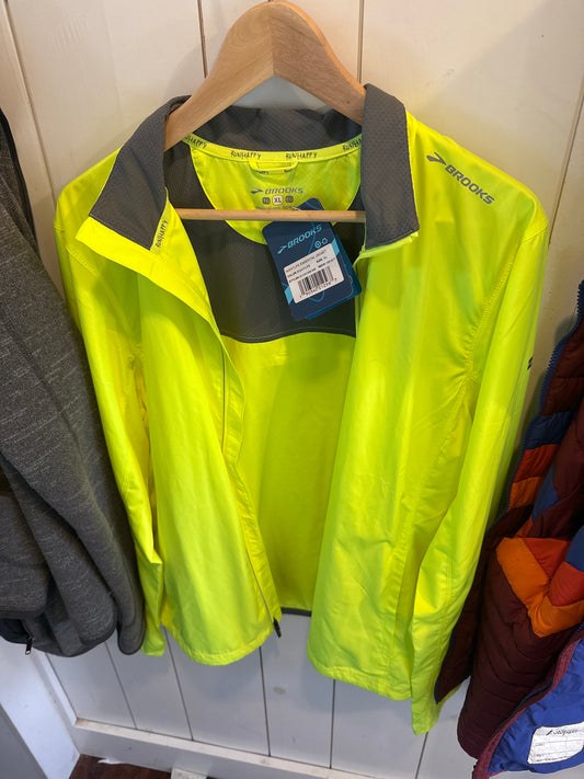 Brooks Running Jacket Neon Yellow Woman’s XL