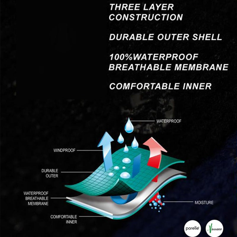 Waterproof Socks, Unisex Hiking Wading Trail Running Kayaking Crew Socks-4